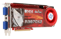 MSI R3870X2-T2D1G-OC (ATI Radeon HD 3870X2, 1GB, 256bit x 2, GDDR3, PCI Express x16)