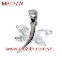 MB037W - Trang sức mặt dây chuyền bạc chuồn chuồn