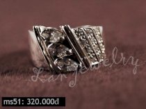 Nhẫn bạc 925 & đá topal - Nhẫn nữ MS51