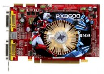 MSI RX2600XT-T2D256E/D3 (ATI Radeon HD 2600XT, 256MB, 128-bit, GDDR3, PCI Express x16)