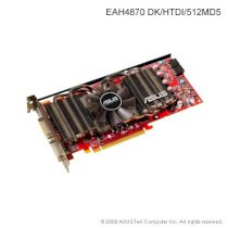 ASUS EAH4870 DK/HTDI/512MD5 (ATI Radeon HD 4870, 512MB, GDDR5, 256-bit, PCI Express 2.0)      