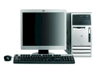 Máy tính Desktop HP Compaq DX7300 ET113AV (Intel Pentium D935 3.2GHz, 4MB L2, 800MHz, 512MB DDR2 667MHz, 80GB SATA, 15 inch CRT HP Windows XP HOME)