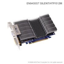 ASUS EN9400GT SILENT/HTP/512M (NVIDIA GeForce 9400GT, 512MB, GDDR2, 128-bit, PCI Express 2.0)    