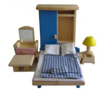 Bộ đồ chơi phòng ngủ bằng gỗ