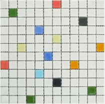 Mosaic thuỷ tinh-Hàng trộn màu HT124
