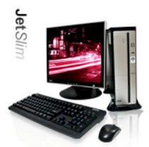 Máy tính Desktop CMS JetSlim SE544W (Intel Core 2 Duo E7200 2.53GHz, 1GB RAM, 160GB HDD, VGA Intel GMA 3100, Windows Vista Home Premium, Không kèm theo màn hình)