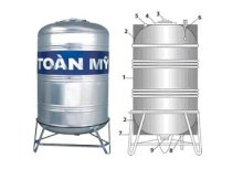 Bồn nước inox đứng Toàn Mỹ 1000L