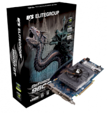 ECS  N9600GT-1GMZ-F  (NVIDIA GeForce 9600GT, 1GB, GDDR2, 256-bit, PCI Express x16 2.0) 