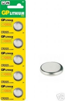 Pin cúc áo GP CR2025 (5 viên/vỉ)
