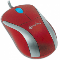 Connectland Mini souris optique rouge COMBO USB/PS2 MS-080 S-MS-080-RED 1206054