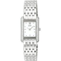  Citizen Eco-Drive Women's Stiletto Diamond Watch (White)-EG3020-57A