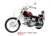 Rebel classic 110cc model 2009 Đỏ đen