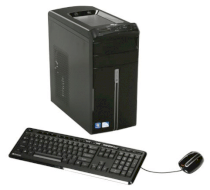 Máy tính Desktop Gateway DX4822-01 (Intel Pentium dual-core E5300 2.6GHz, 6GB RAM, 1TB HDD, VGA Inte GMA X4500HD, Windows 7 Home Premium, Không kèm theo màn hình)
