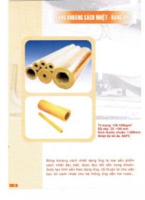 Bông khoáng rockwool bảo ôn đường ống nóng 