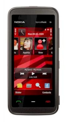 Nokia 5530 XpressMusic Red on Black