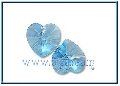 Mặt dây trái tim Swarovski màu xanh sapphire - MDS 02 