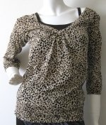 One Step Up 2 layer leopard top S1109177