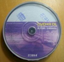 Sigma DVD+R DL Double Layer 8,5GB 8X