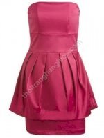 Arden B Satin Peplum Tube Dress S1109348