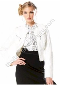 Bebe Lace Up Leatherette Moto Jacket BB90674