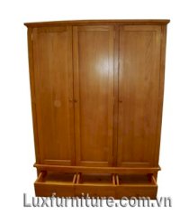 Tủ quần áo gỗ sồi - KT :1330 x 520 x 1830