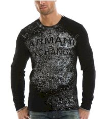 Áo thun nam Mỹ cotton Armani Exchange Graphic Foil Knit Therma  S0110046