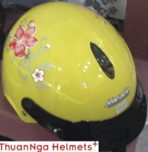 Mũ bảo hiểm Marushin 06 (Hoa văn vàng)