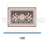 Gạch trang trí Mosaic - tranh hoa văn hồ bơi X40