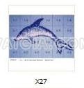 Gạch trang trí Mosaic - tranh hoa văn hồ bơi X27