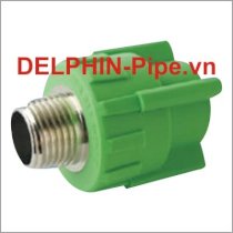 Măng sông ren ngoài, nhựa hàn nhiệt PPR 20mm x 1/2 inch