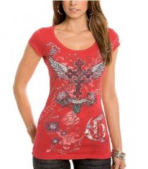 Áo thun nữ GUESS Empress Embellished Tee S0310086