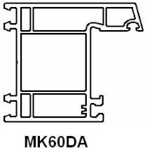 Khung bao cửa đi  mở quay MK60DA