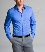 Express FITTED 1MX SHIRT - WIDE STRIPE  S0210043