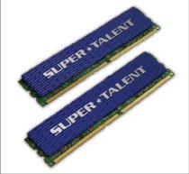 Super Talent Unbuffered (T1000UX2G4) - DDR2 - 2GB (2x1GB)- bus 1000MHz - PC2 8000 kit