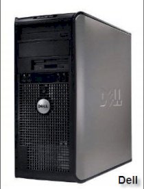 Máy tính Desktop DELL OPTIPLEX 775 ( Intel Core 2 Duo E7400 2.8GHz, RAM 1GB, HDD 400GB, VGA Intel GMA Onboard, PC DOS, không kèm màn hình )