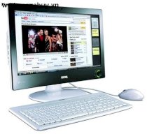 Máy tính Desktop BenQ AIO nScreen i91E (AMD Sempron 1.5GHz, RAM 1GB, HDD 160GB, ATI Radeon X1200, BenQ 18.5 inch, Linux)