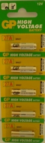 Pin 12 Volt Alkaline GP 27A/2C5 ( 1 Vỉ/ 5 Viên )