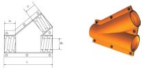 Rẽ nhánh Y ống nhựa xoắn RN-125