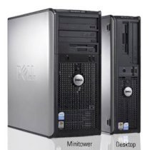 Máy tính Desktop Dell OptiPlex 360 (Intel Core 2 Duo E7400 2.8GHz, RAM 1GB, HDD 320GB, VGA Intel GMA 3100, PC Dos, Không kèm màn hình)