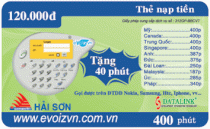 Thẻ nạp tài khoản gọi quốc tế từ di động - Evoizvn 120.000đ
