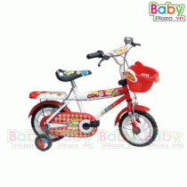 Xe đạp 2 bánh giỏ đỏ 025