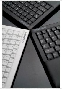 Visenta Wireless Keyboard with Touchpad 2.4 Ghz (White)