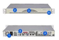 LifeCom 1U Server Rack SC512L-260B - CPU X3430 SAS