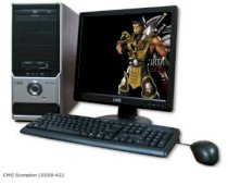 Máy tính Desktop CMS Scorpion (S558-42) ( Intel Cpre 2 Duo E8400 2.93Ghz, RAM 2GB, HDD 320GB, VGA Onboard Intel GMA X4500, LCD CMS 17 inch, PC DOS)