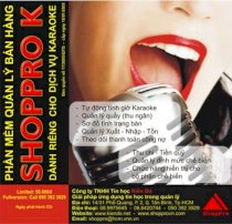 Phần mềm Kinh doanh Karaoke - ShopPro K