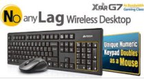 A4tech No any Lag Wireless Desktop G7100