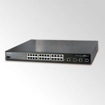 Planet FGSW-2620PVM 24- Port 10/ 100 Mbps + 2- Gigabit TP/SFP Managed PoE Switch