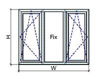 Cửa sổ 2 cánh mở quay ra ngoài QueenWindow SQW1-1500x1000