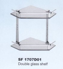 Double layer glass shelf SF 1707D01