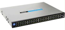 48-port 10/100 + 2-port 10/100/1000 Gigabit Smart Switch with 2 combo SFPs and PoE SLM248P